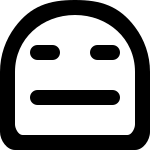 Emoji Neutral 525 SVG Icon